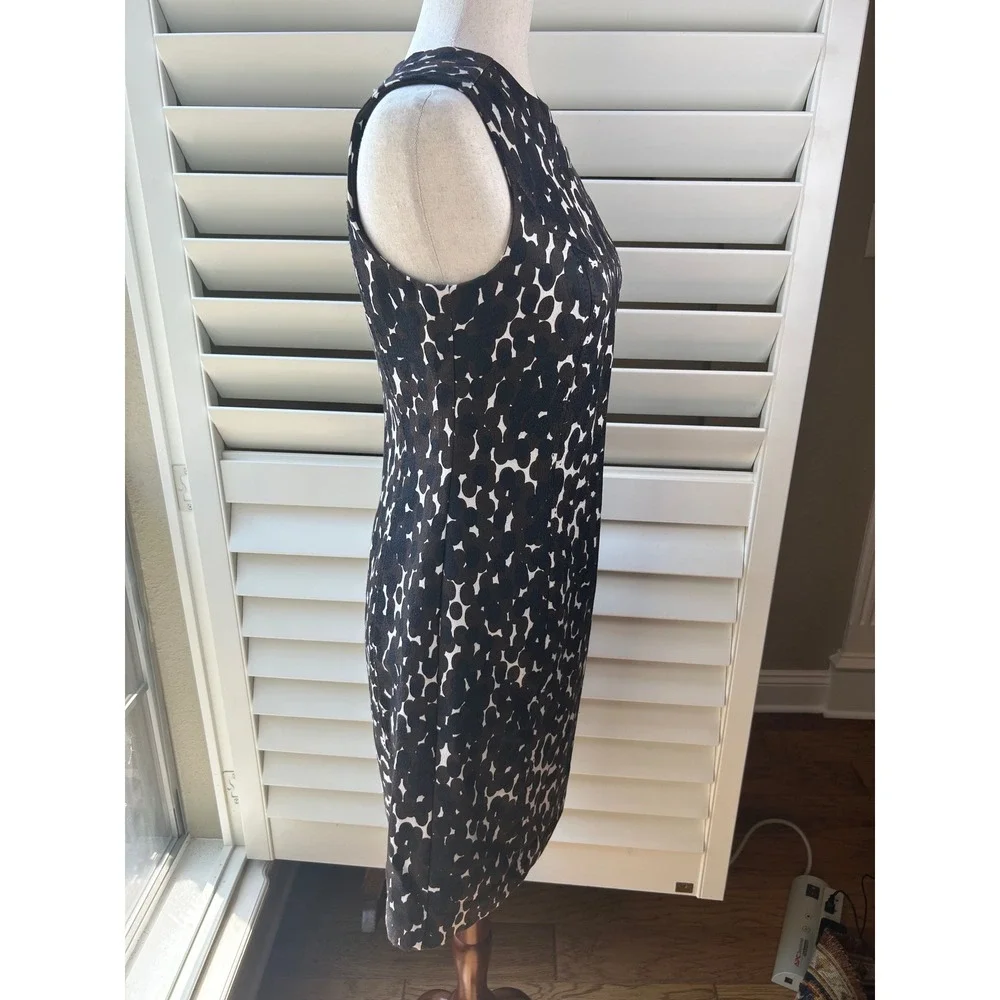 Tory Burch Shift Dress Womens 2 Brown Sleeveless Silk Blend